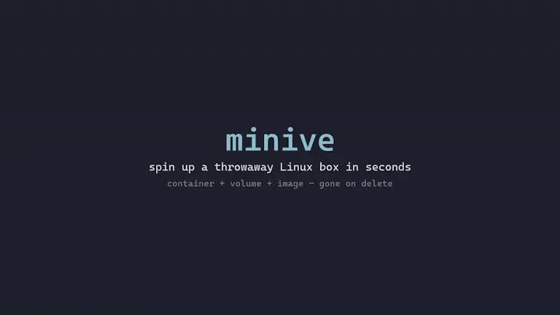 miniVE screenshot 1