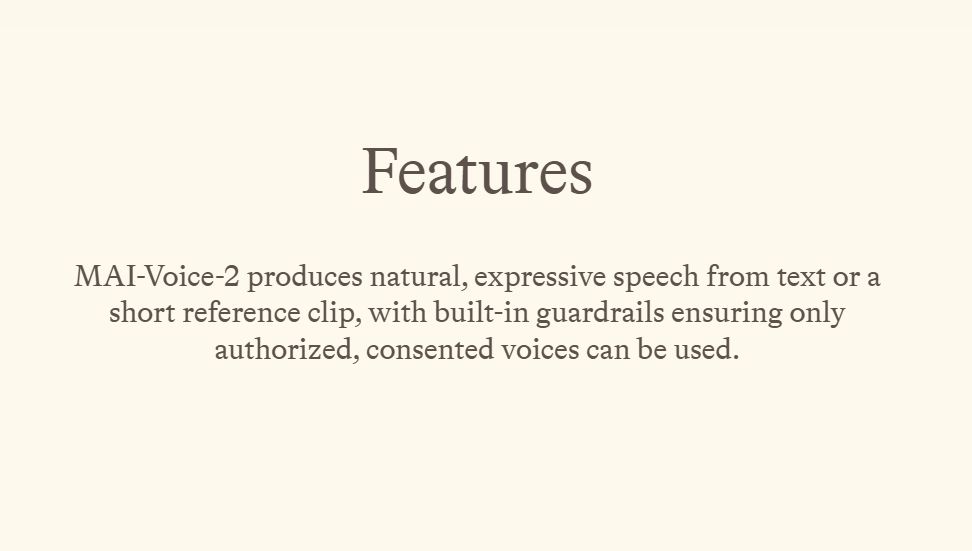 Microsoft MAI-Voice-2 gallery image