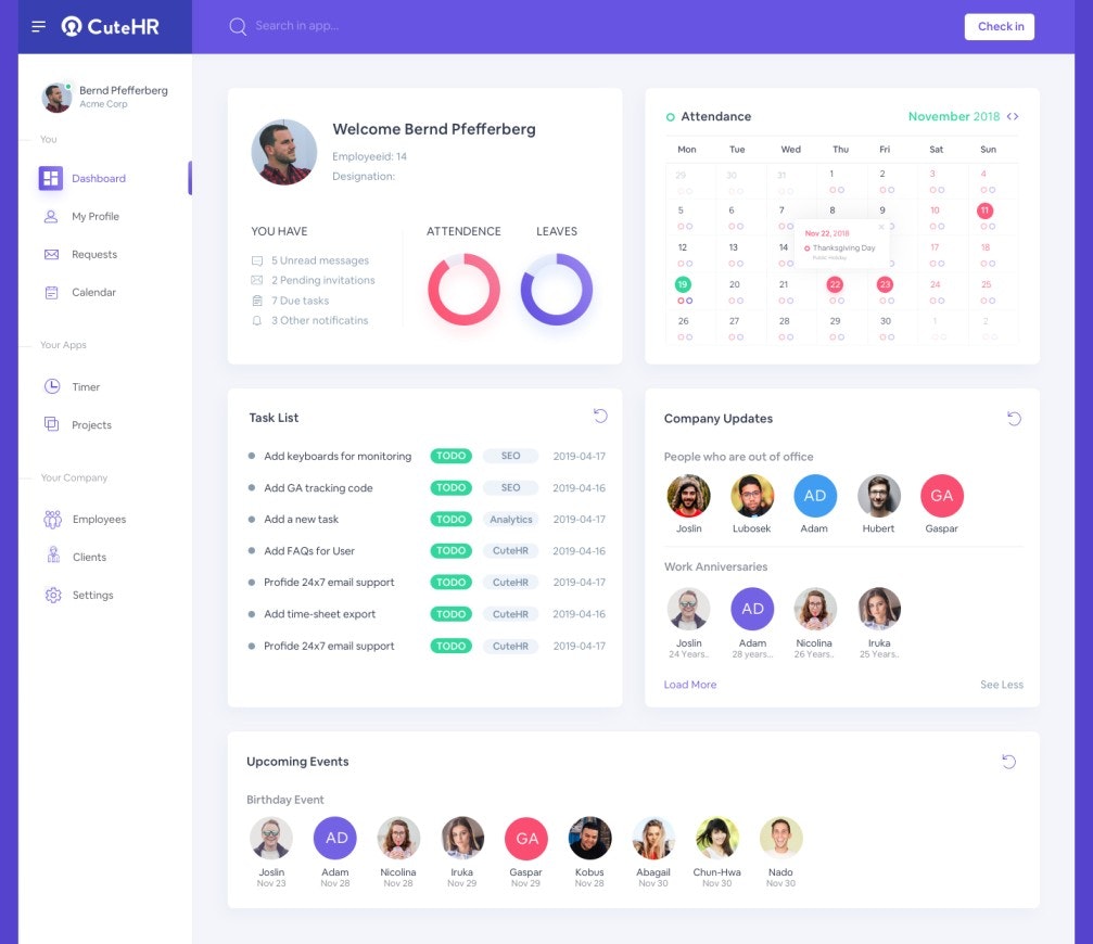 CuteHR gallery image