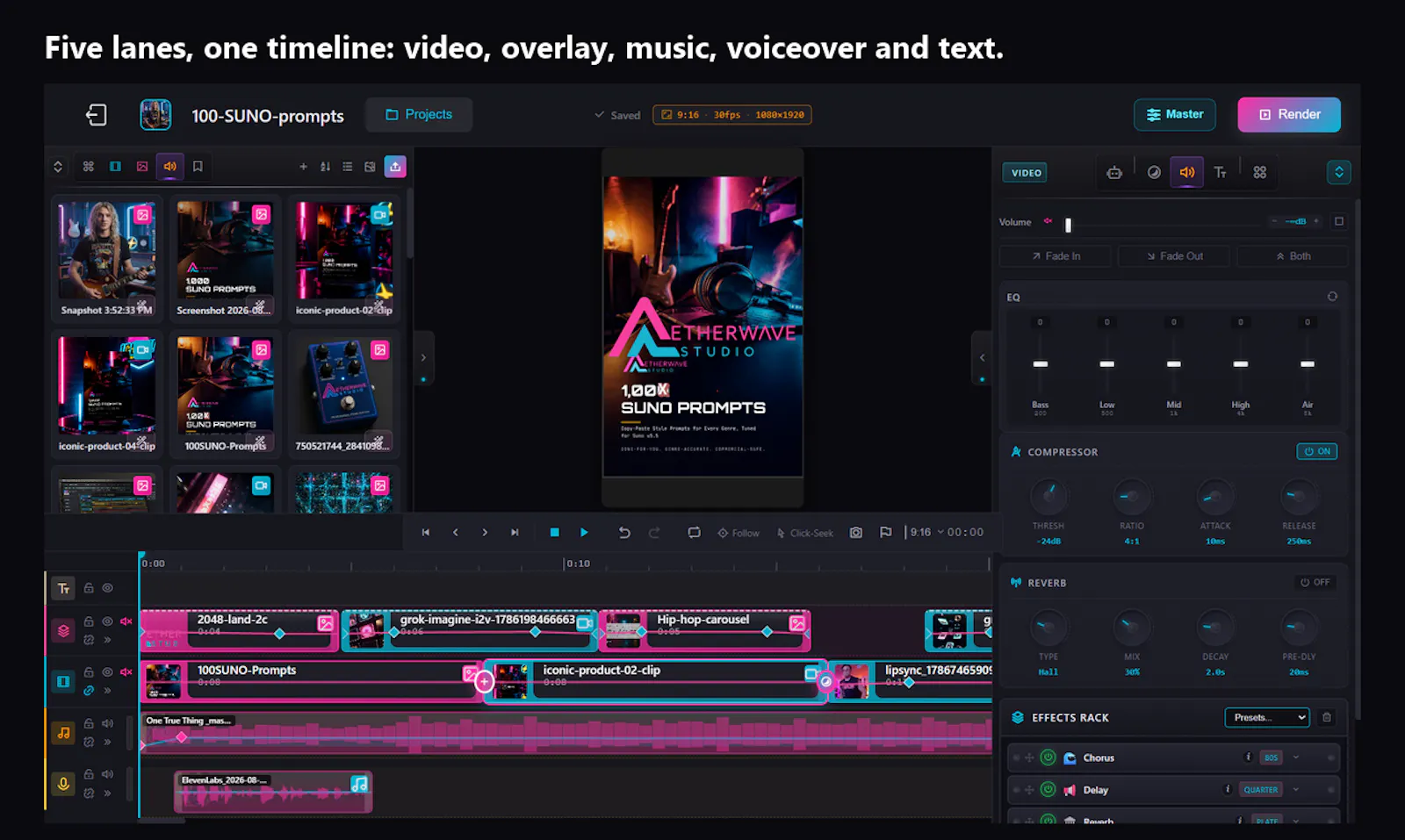 AetherWave Project Studio screenshot 7