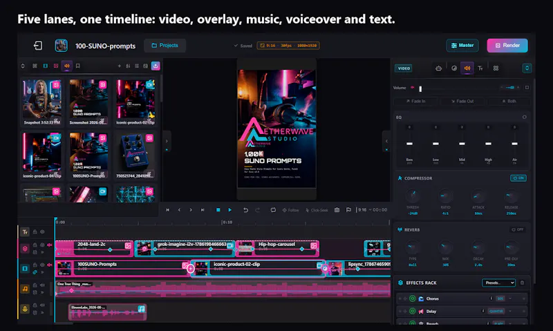 AetherWave Project Studio screenshot 7