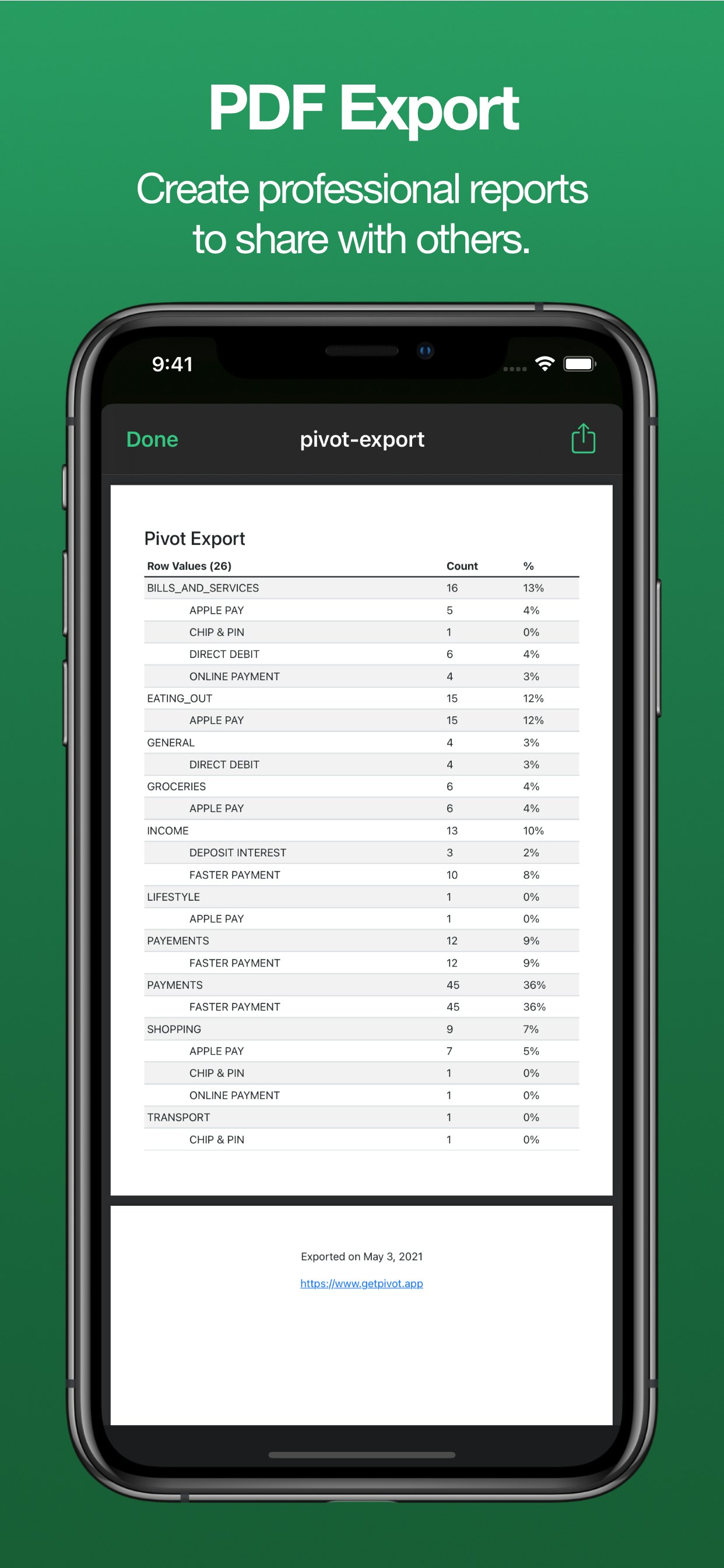 Pivot App gallery image