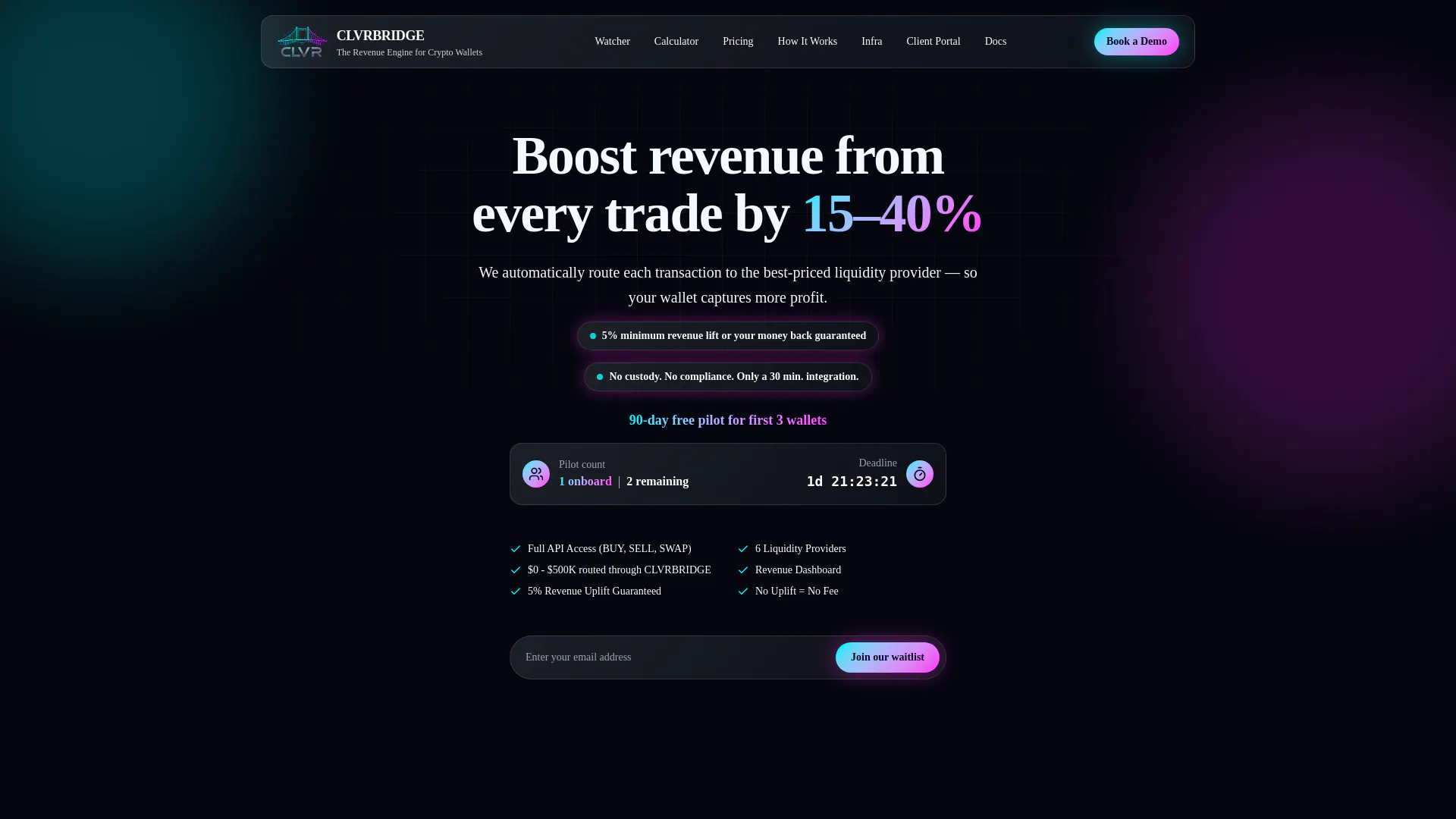 CLVRBRIDGE | The Wallet Engine of Web3 gallery image