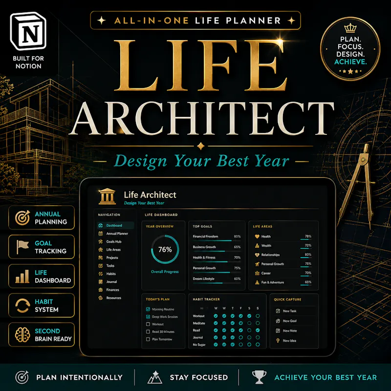 Life Architect Notion Planner  screenshot 3