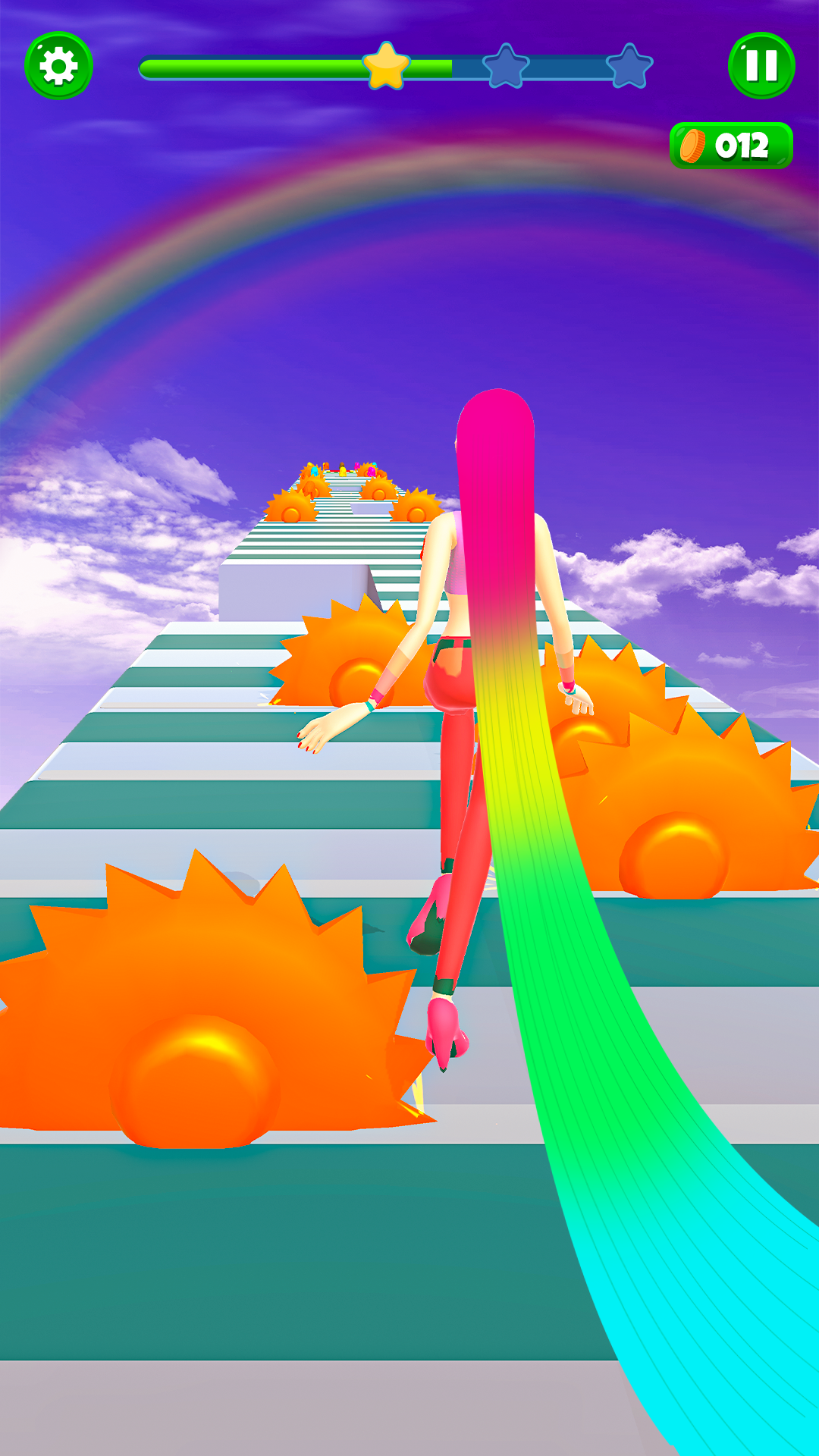 JoJo Dancing Saç Yarışı 3D Oyunu - Google Play'de En İyi Eğlenceli Uzun Saç Mücadelesi Oyunu. medya 4