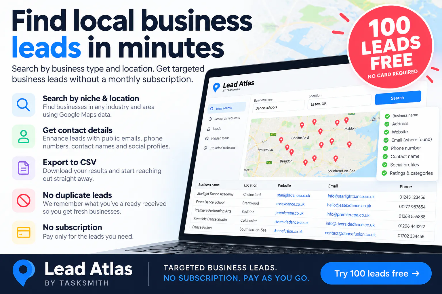 Lead Atlas — Find your next opportunity gallery image