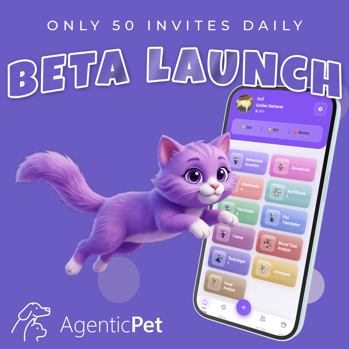 Agentic Pet - Main product screenshot demonstrating key features and user interface