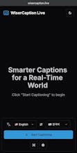 WiserCaption Live – AI Captions gallery image