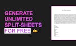 Free Split-Sheet Generator For Musicians image