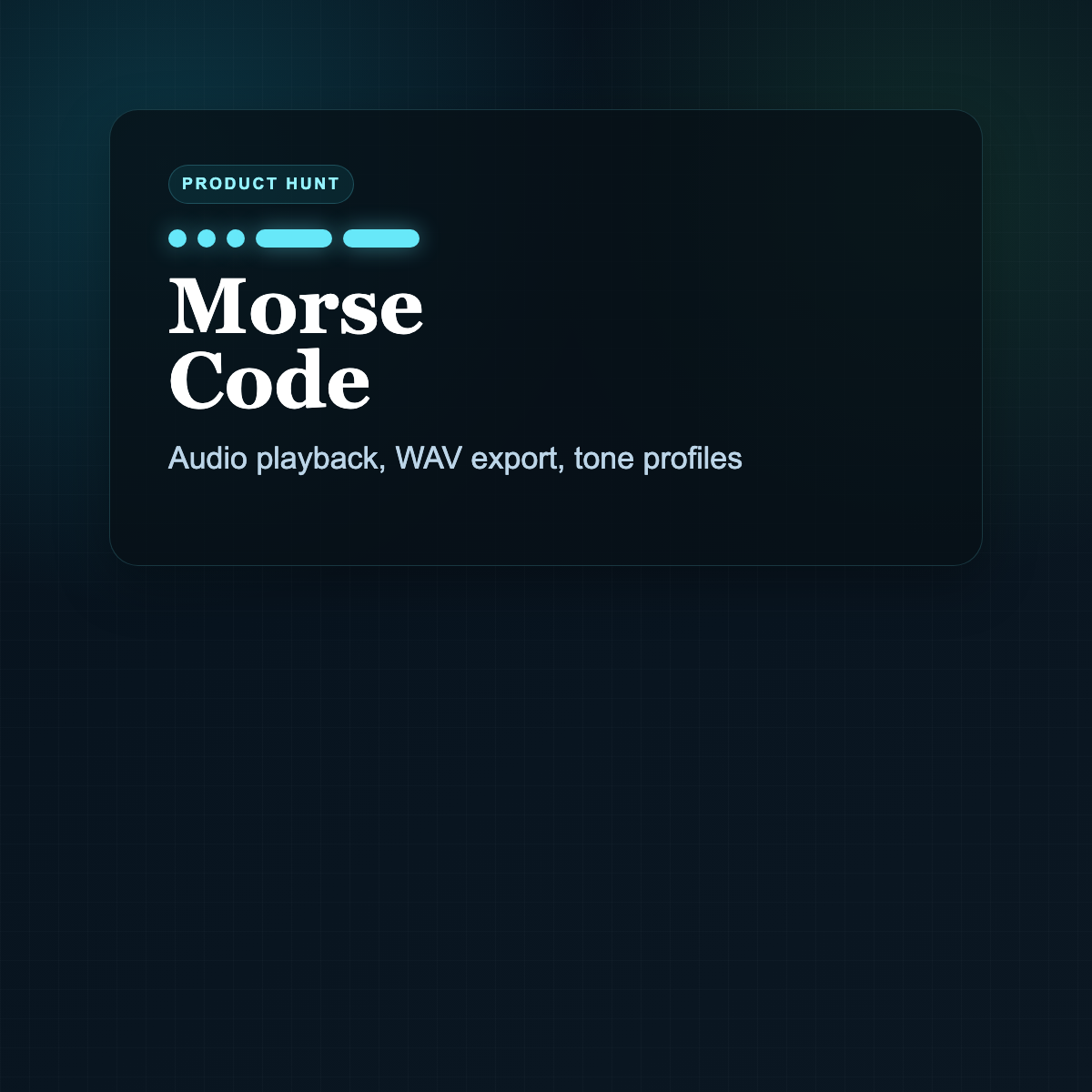 Morse Code Translator