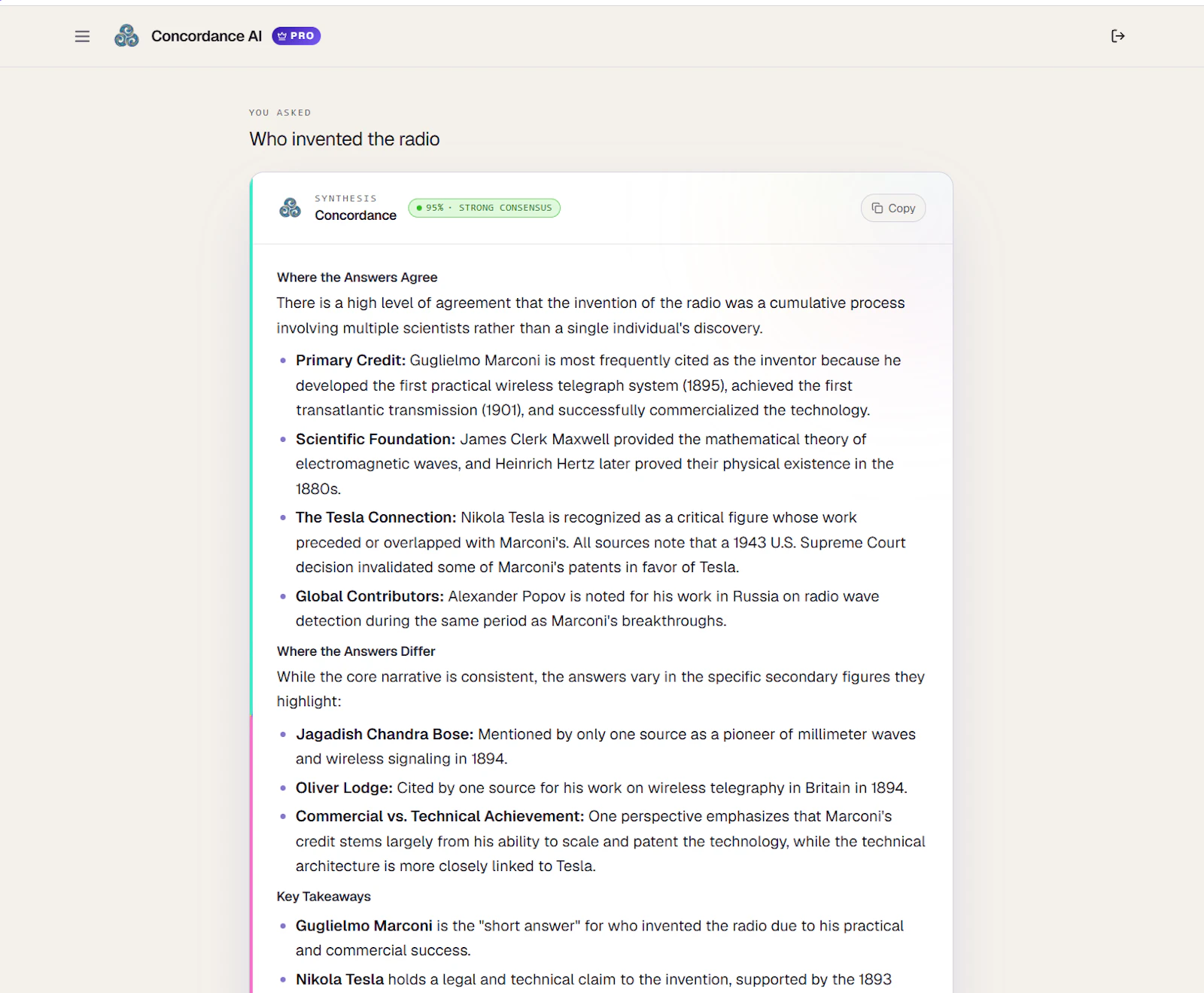 Concordance screenshot 1