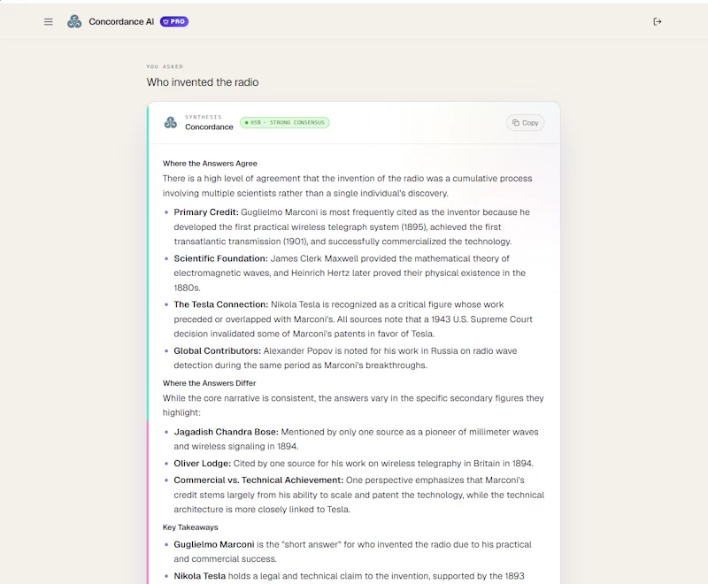 Concordance screenshot 1