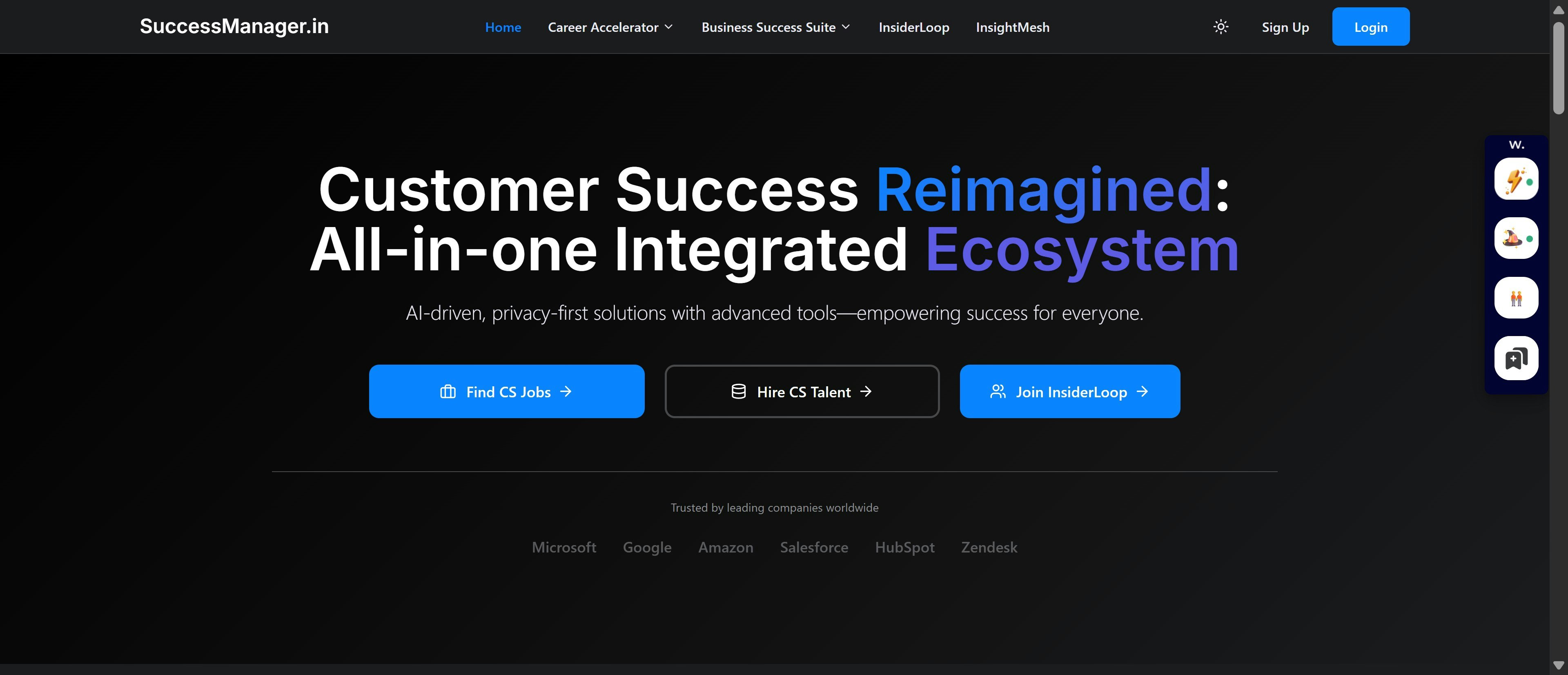Mídia 1 de SuccessManager.in - Sucesso do cliente reimaginado: ecossistema integrado all-in-one