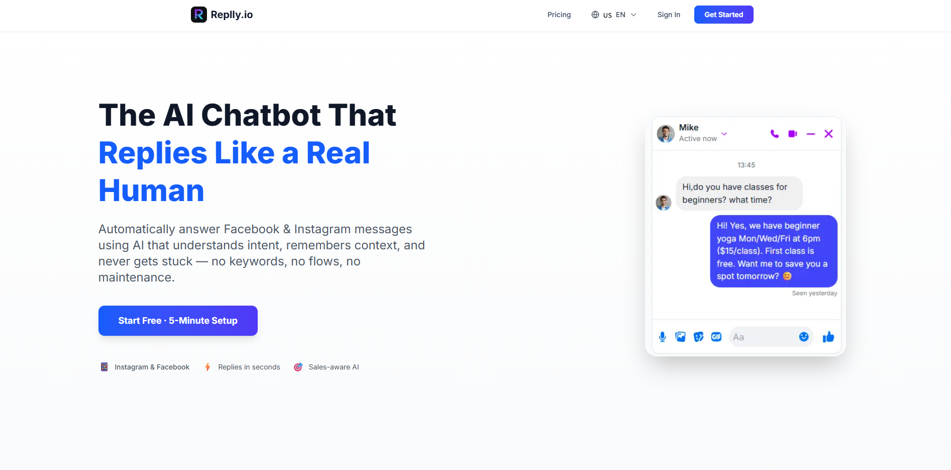 Replly - Screenshot 2 showing product features and functionality