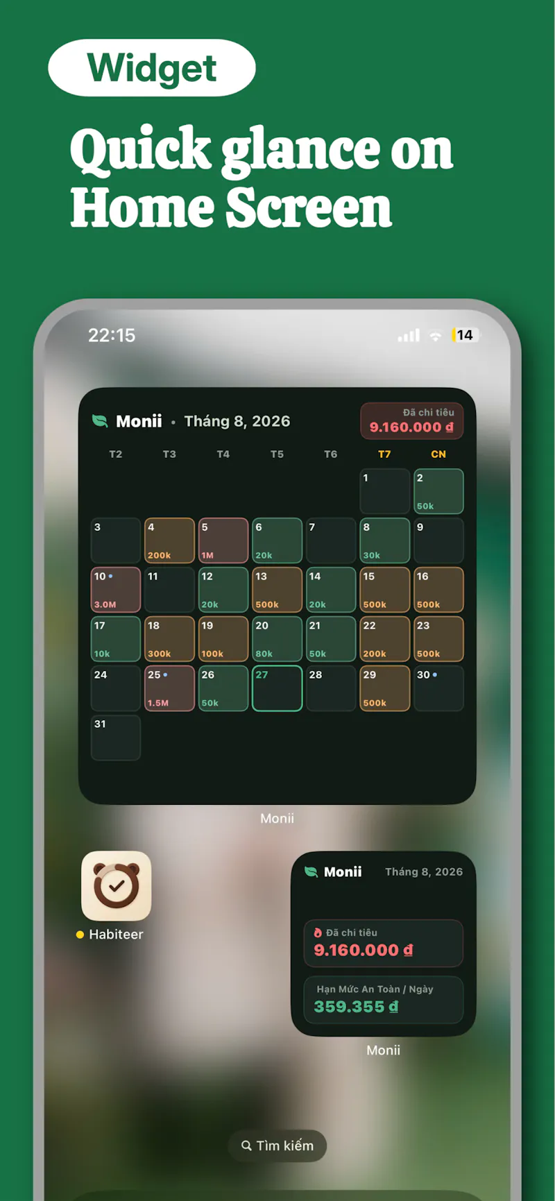 Monii - Money Calendar screenshot 4