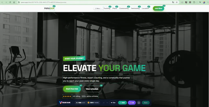 Qixoo Your AI web agency today. No code screenshot 4