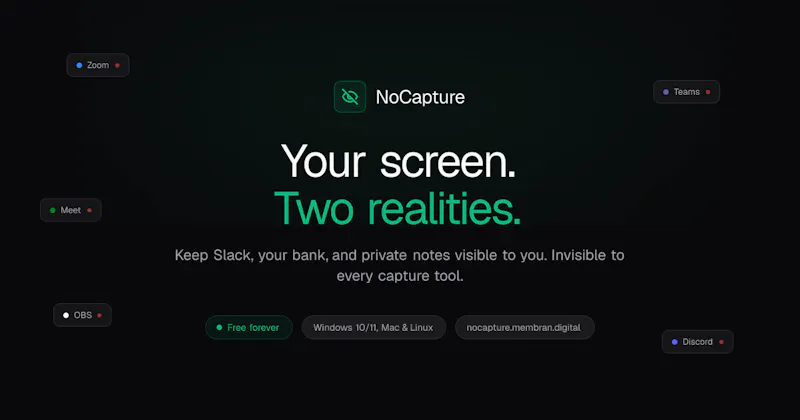 NoCapture screenshot 1