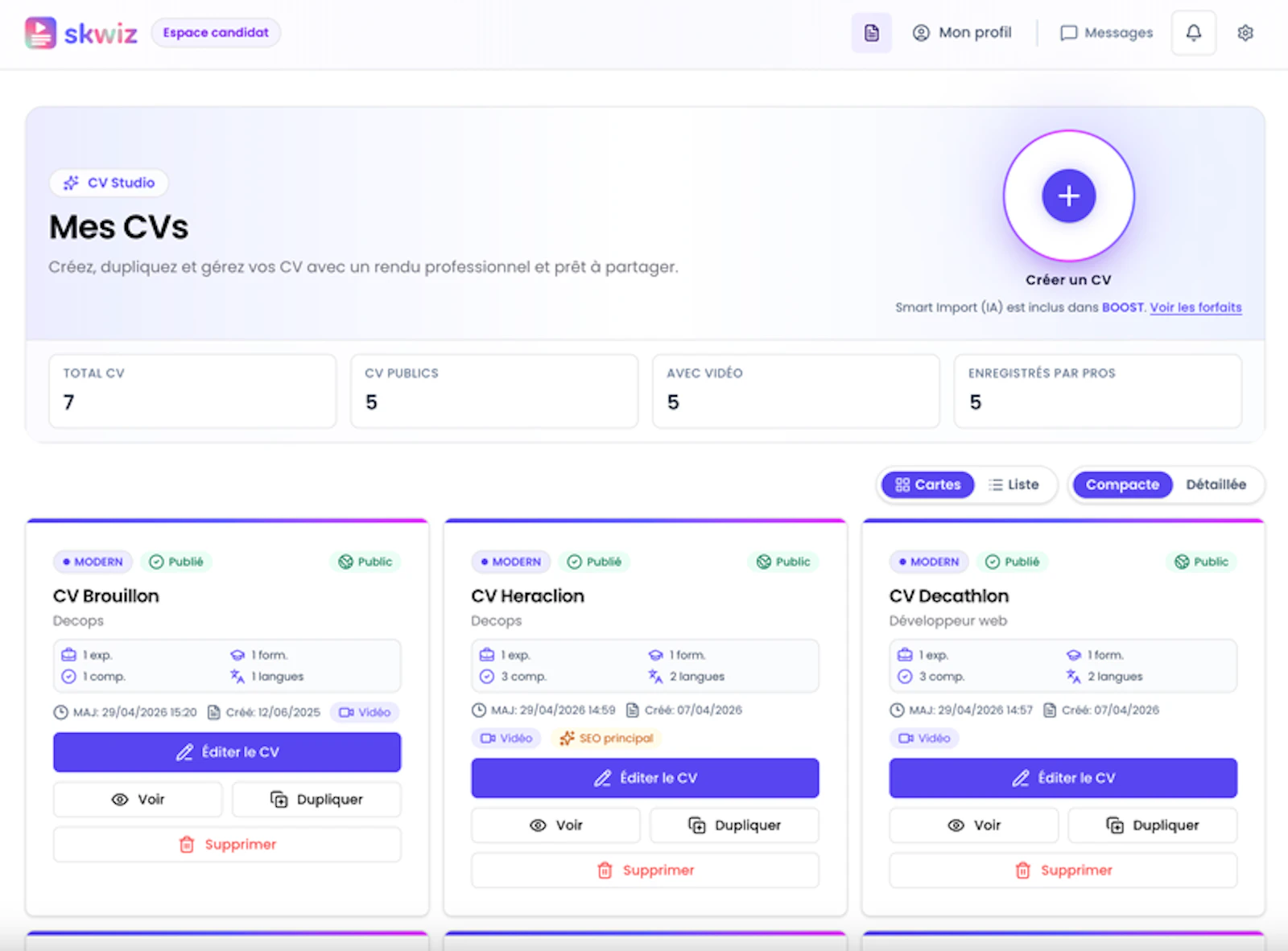 Skwiz — ATS Resume Builder screenshot 2
