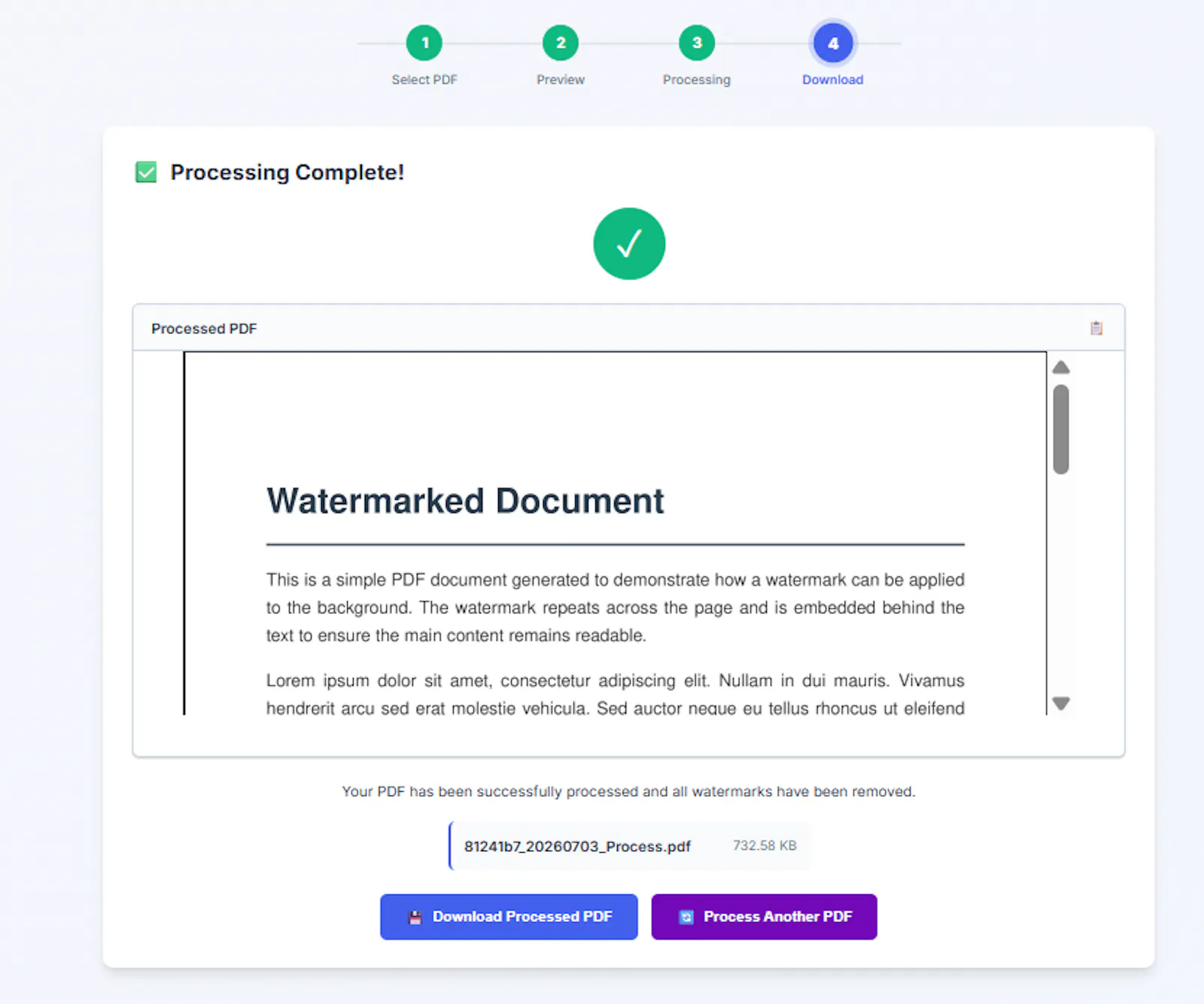 PDF Watermark Remover screenshot 5