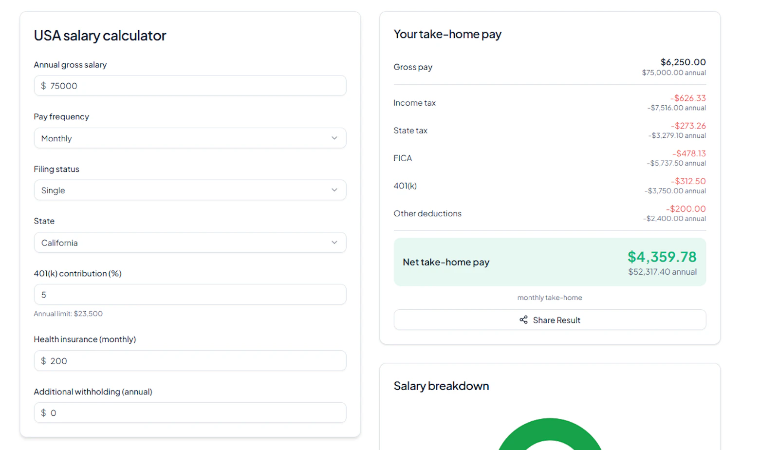 MoneyCalclab screenshot 2