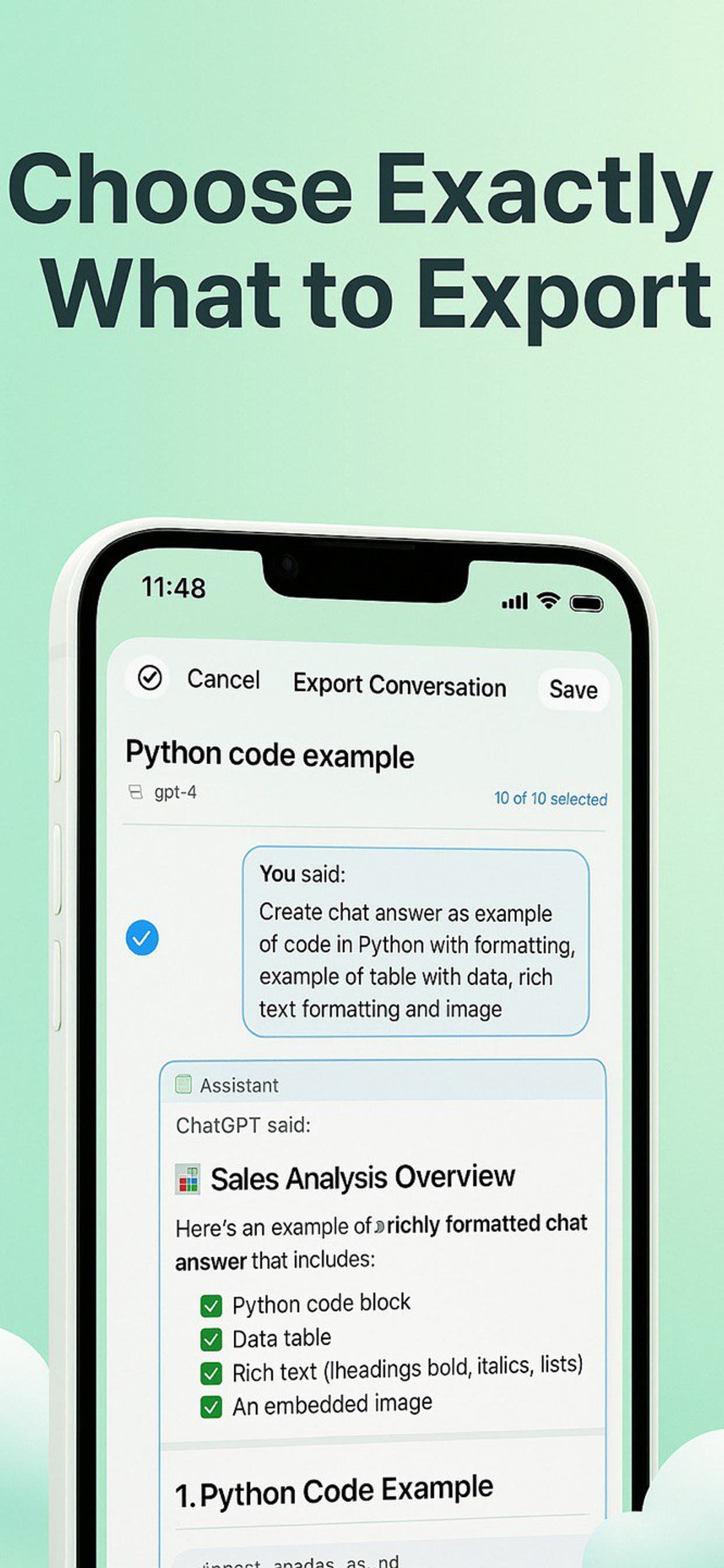 Chat Export - Save AI Chats gallery image