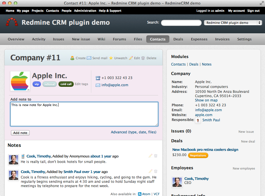 Redmine CRM gallery image