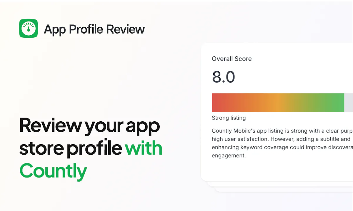 App Profile Review by Countly