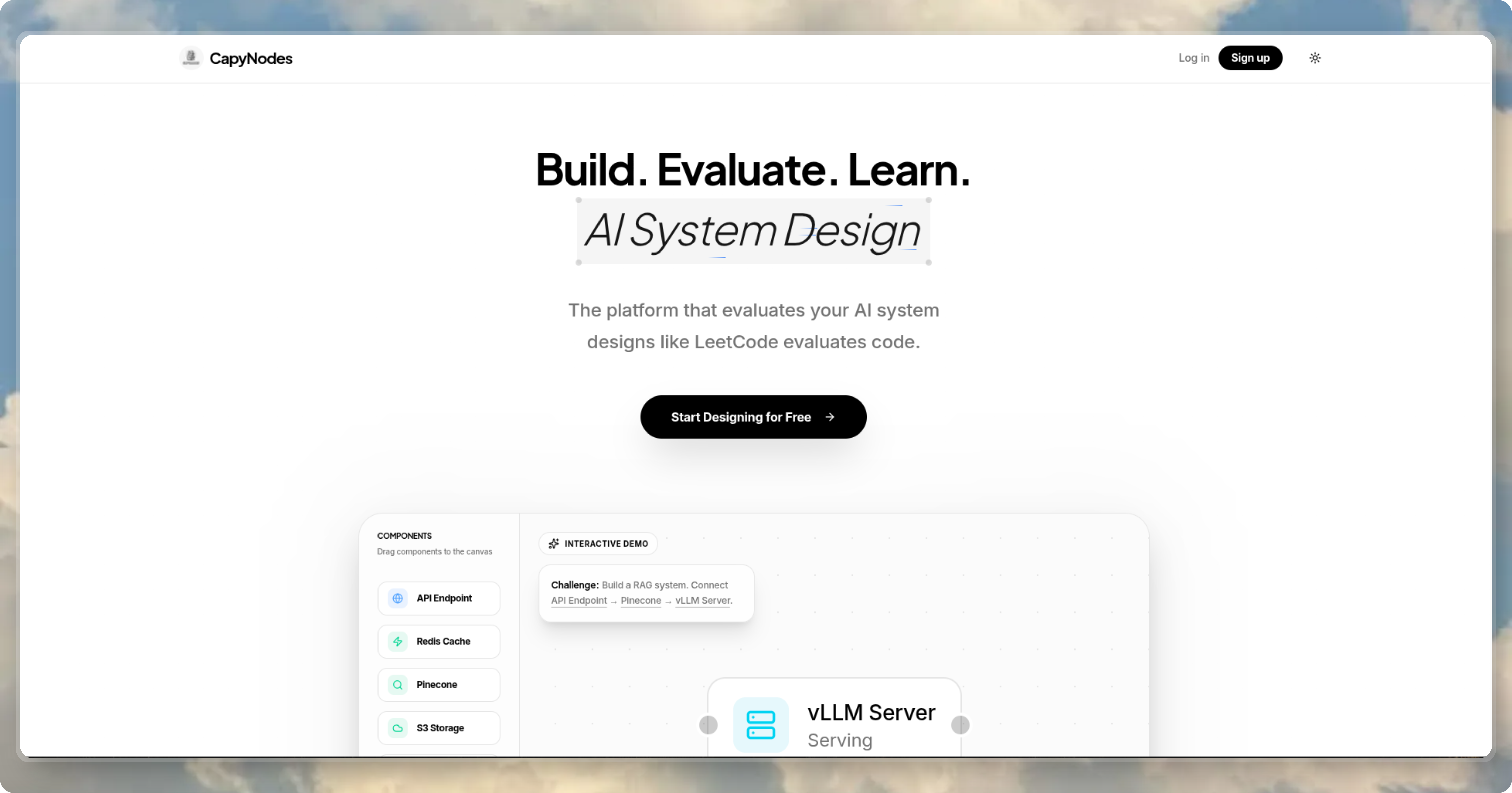 CapyNodes - Main product screenshot demonstrating key features and user interface