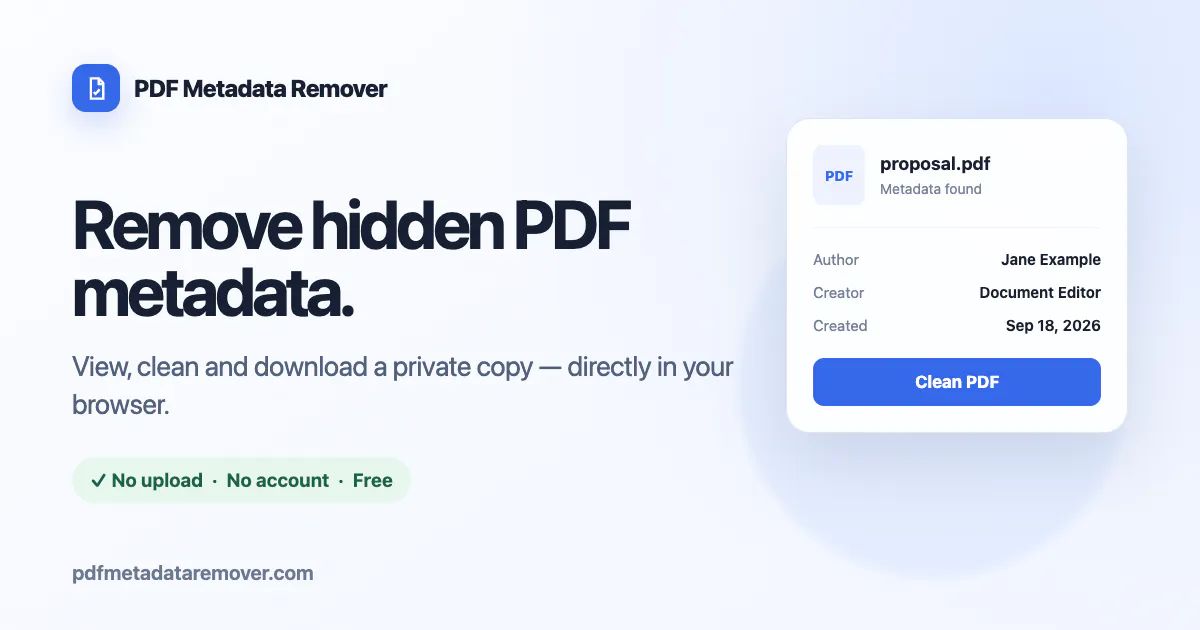 PDF Metadata Remover gallery image