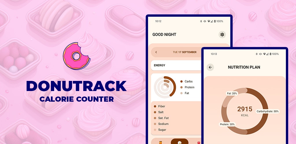 Mídia 1 de Donutrack - contador de calorias