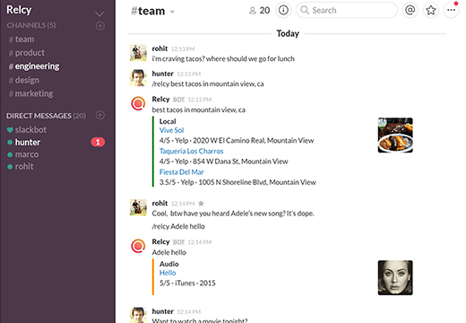 Relcy for Slack gallery image