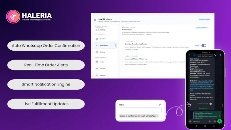 Haleria AI Sales & Support screenshot 2