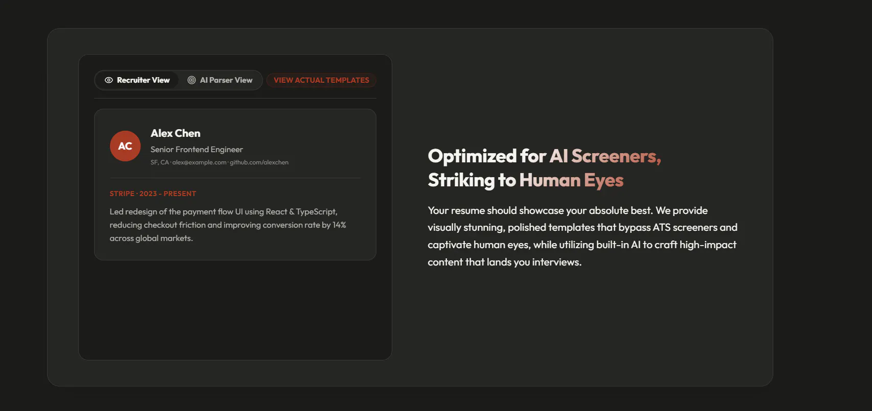 Markdown Resume Builder gallery image