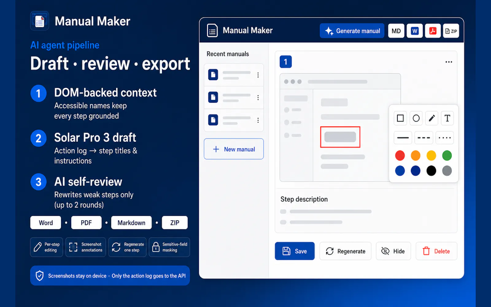 Manual Maker screenshot 2