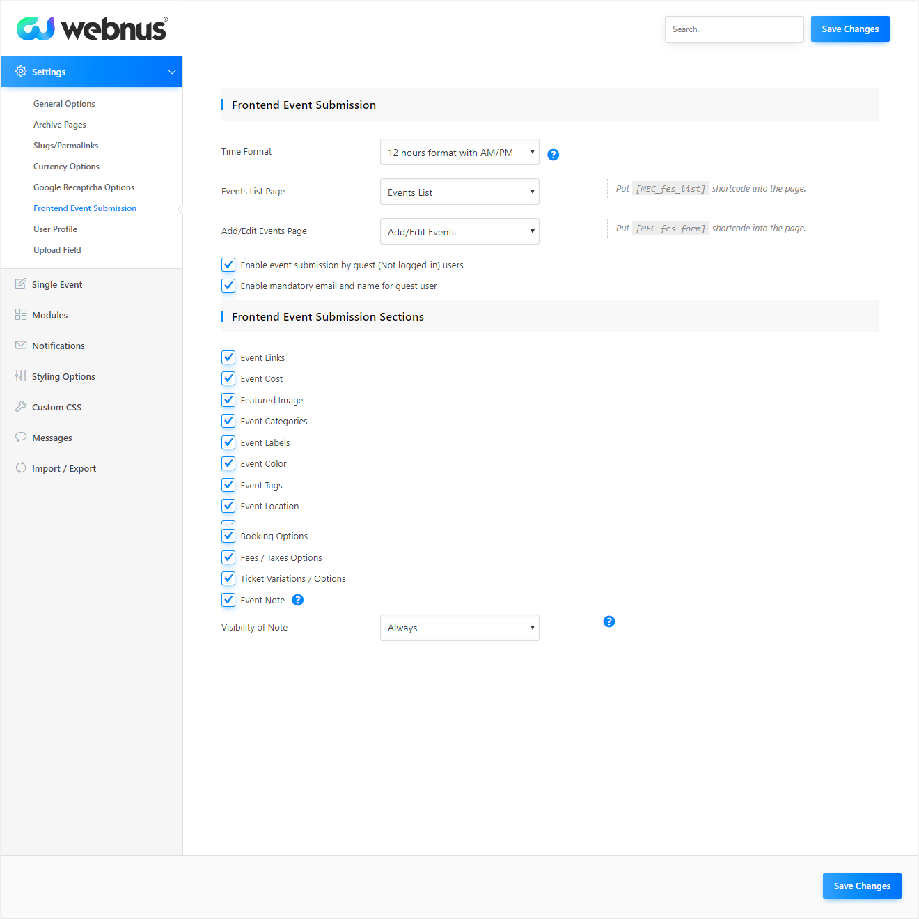 Modern Events Calendar gallery image
