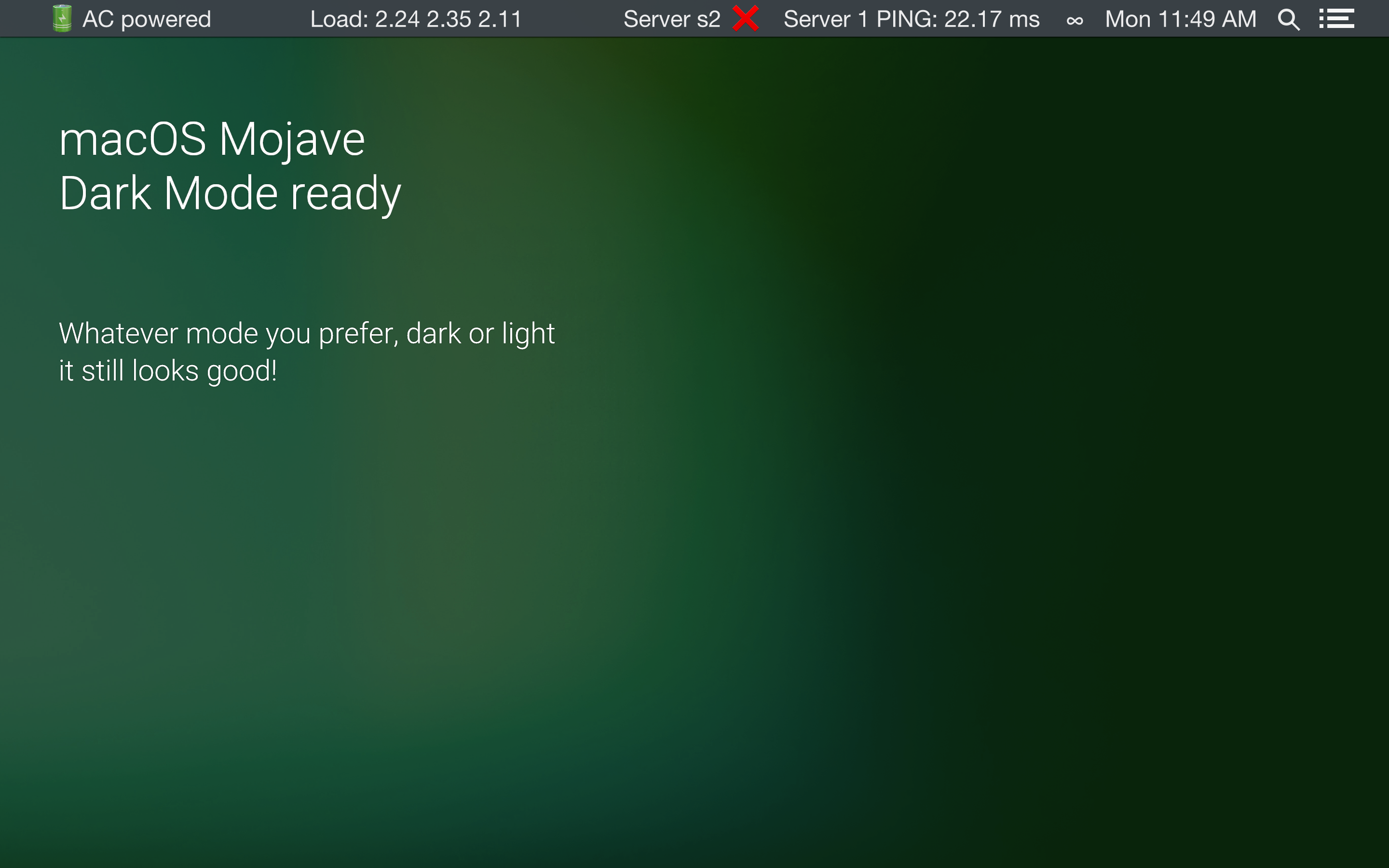 Infinite Menu Bar gallery image