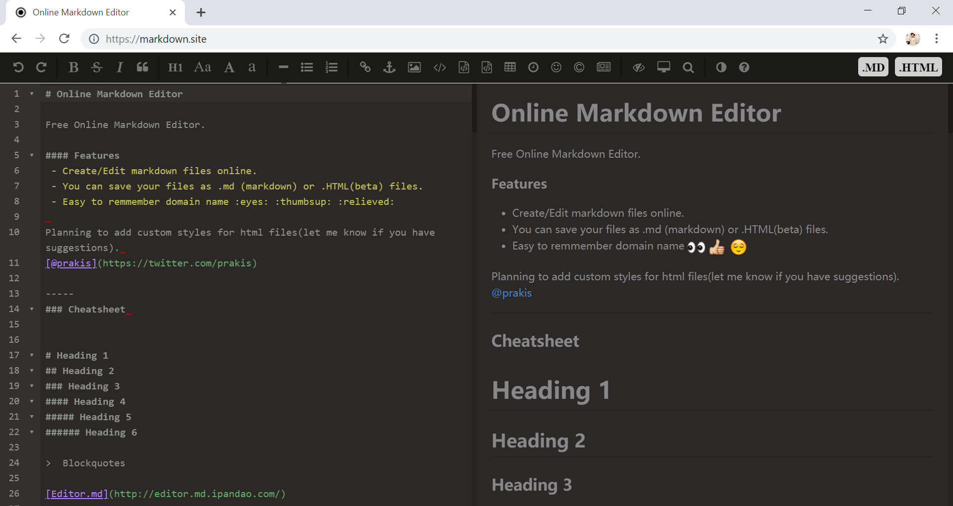 Markdown.site gallery image