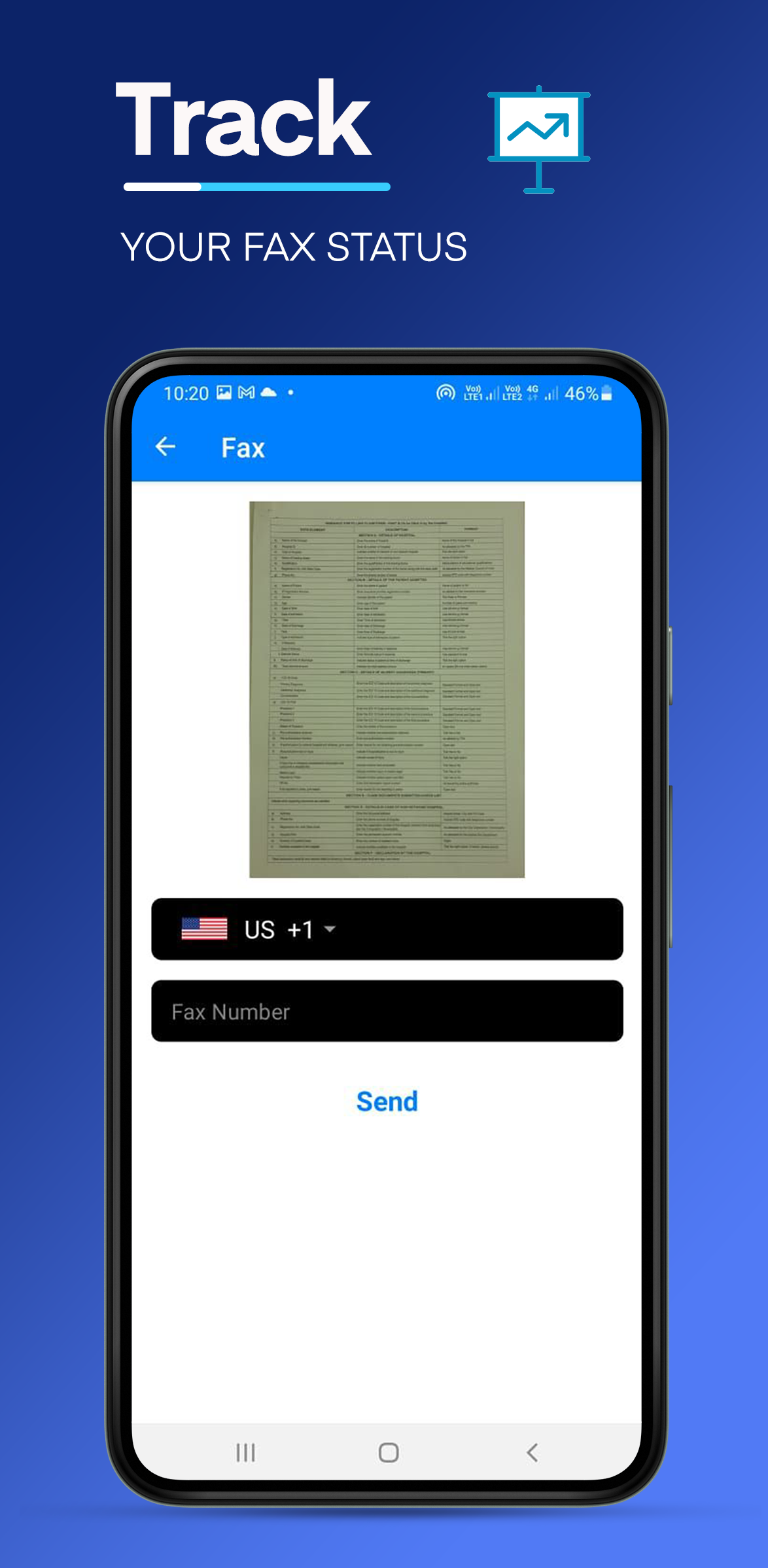 Fax - Stuur fax van telefoon - Stuur faxdocumenten met deze fax -app voor Android. media 6