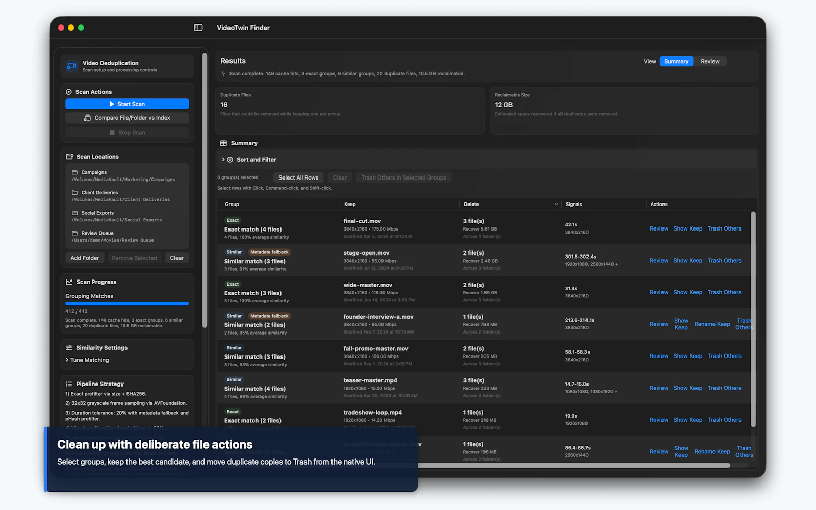 VideoTwin Finder screenshot 4