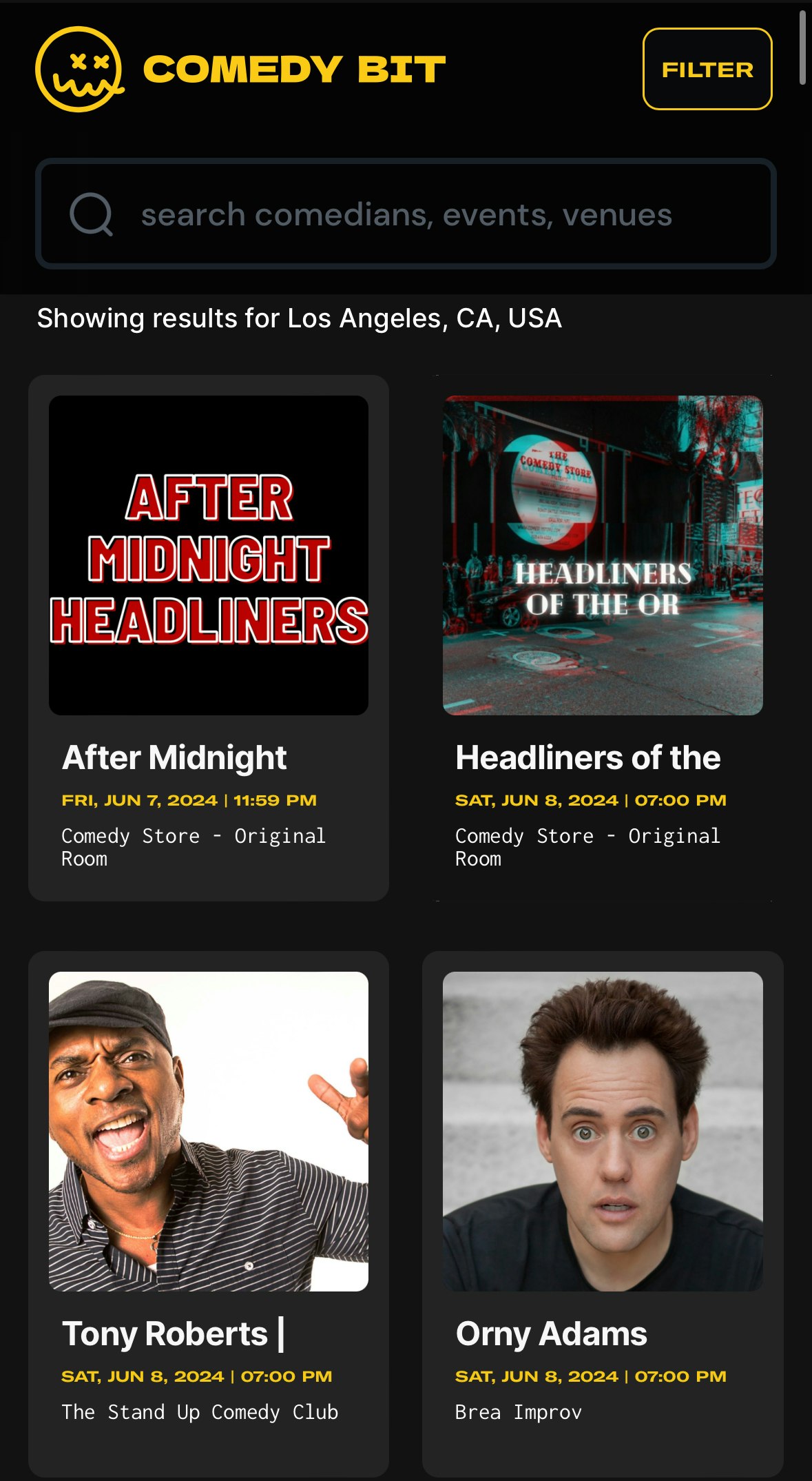 Comedy -Bit - Das Finden von Comedy -Ereignissen ist scheiße, wir haben das behoben Medien 3