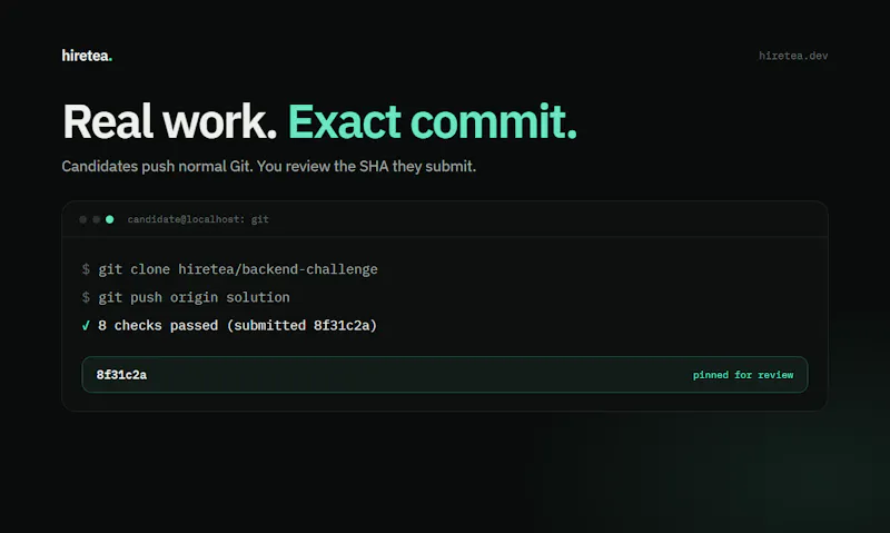 Hiretea screenshot 2