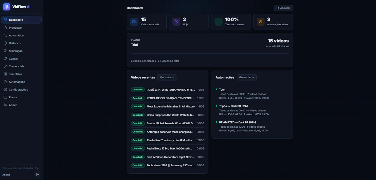 VidFlow AI screenshot 2
