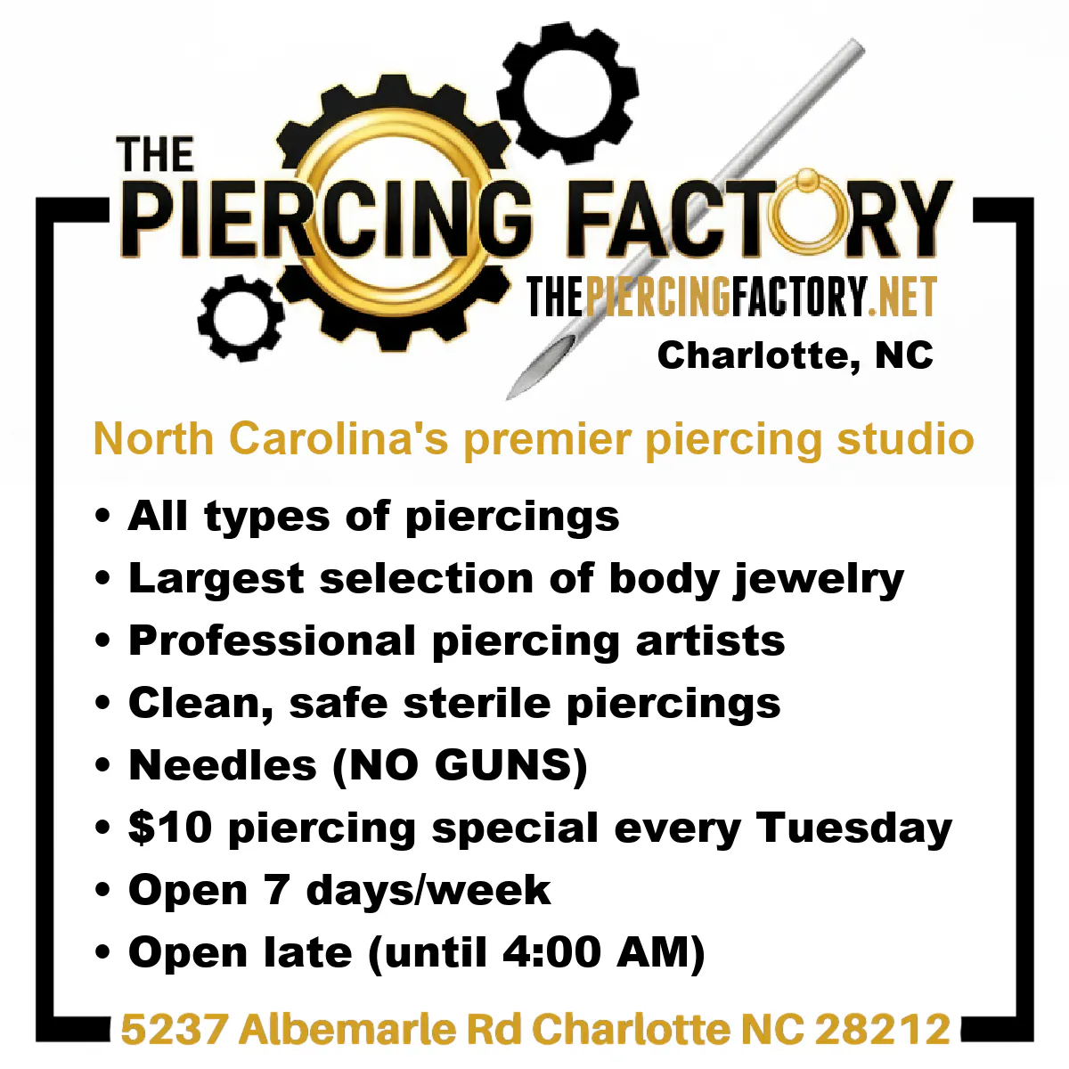 The Piercing Factory gallery image
