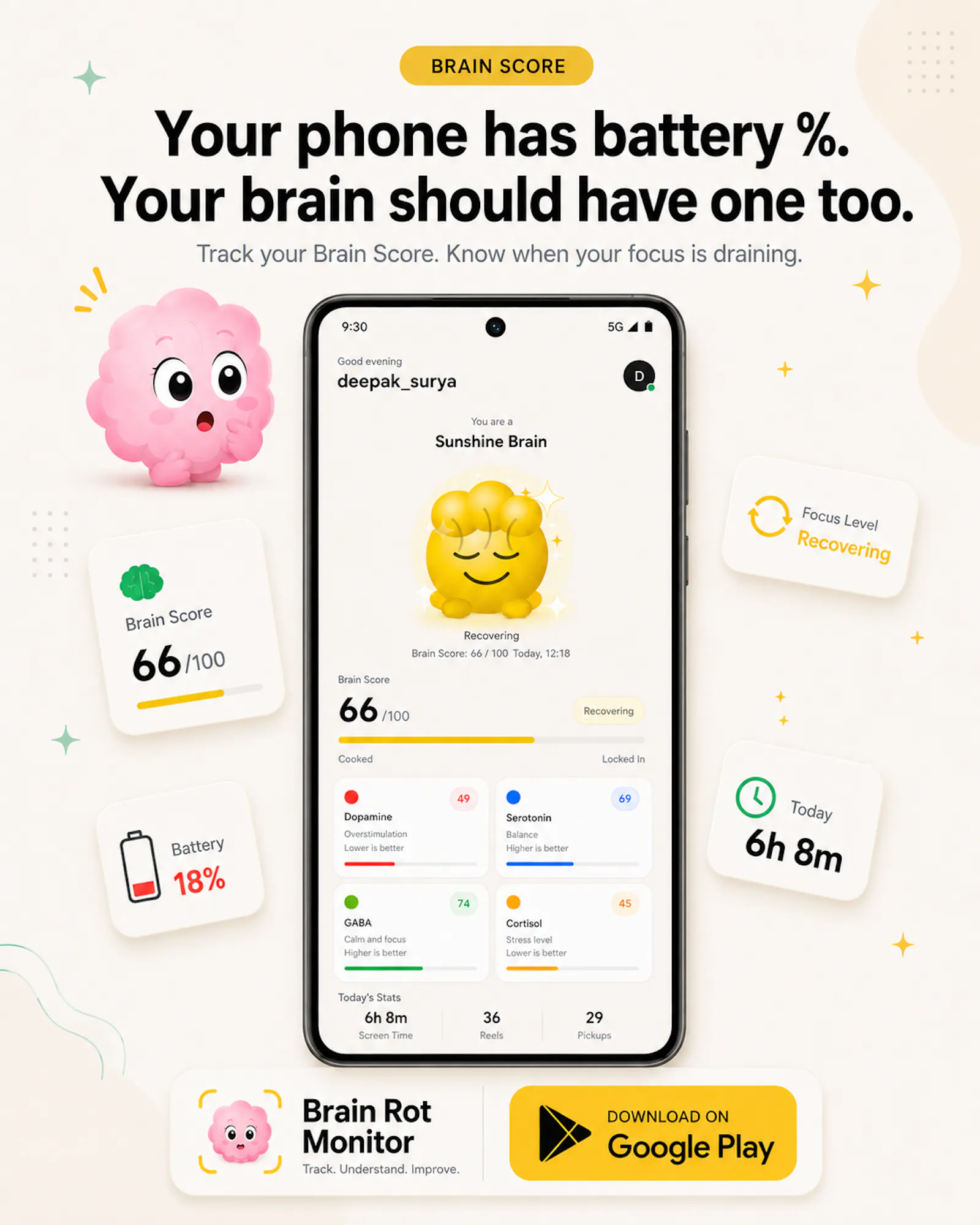 Brain Rot Monitor Launch screenshot 1