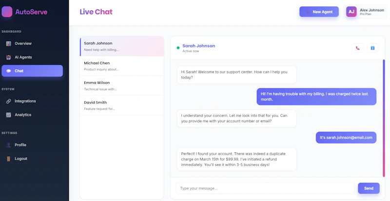 Auto Serve screenshot 2