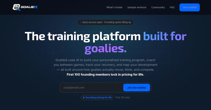 GoalieQ screenshot 1