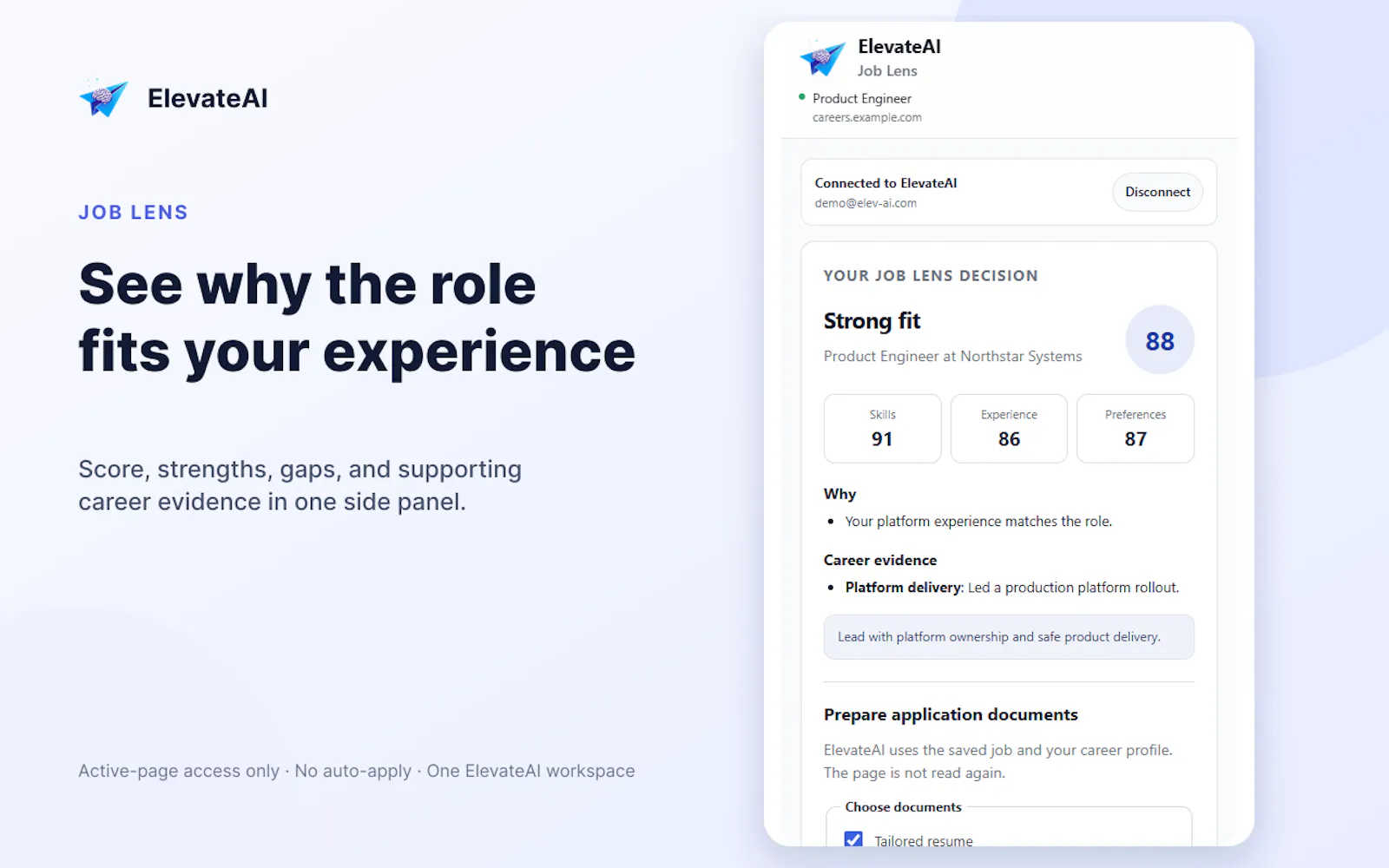 ElevateAI Job Lens screenshot 3