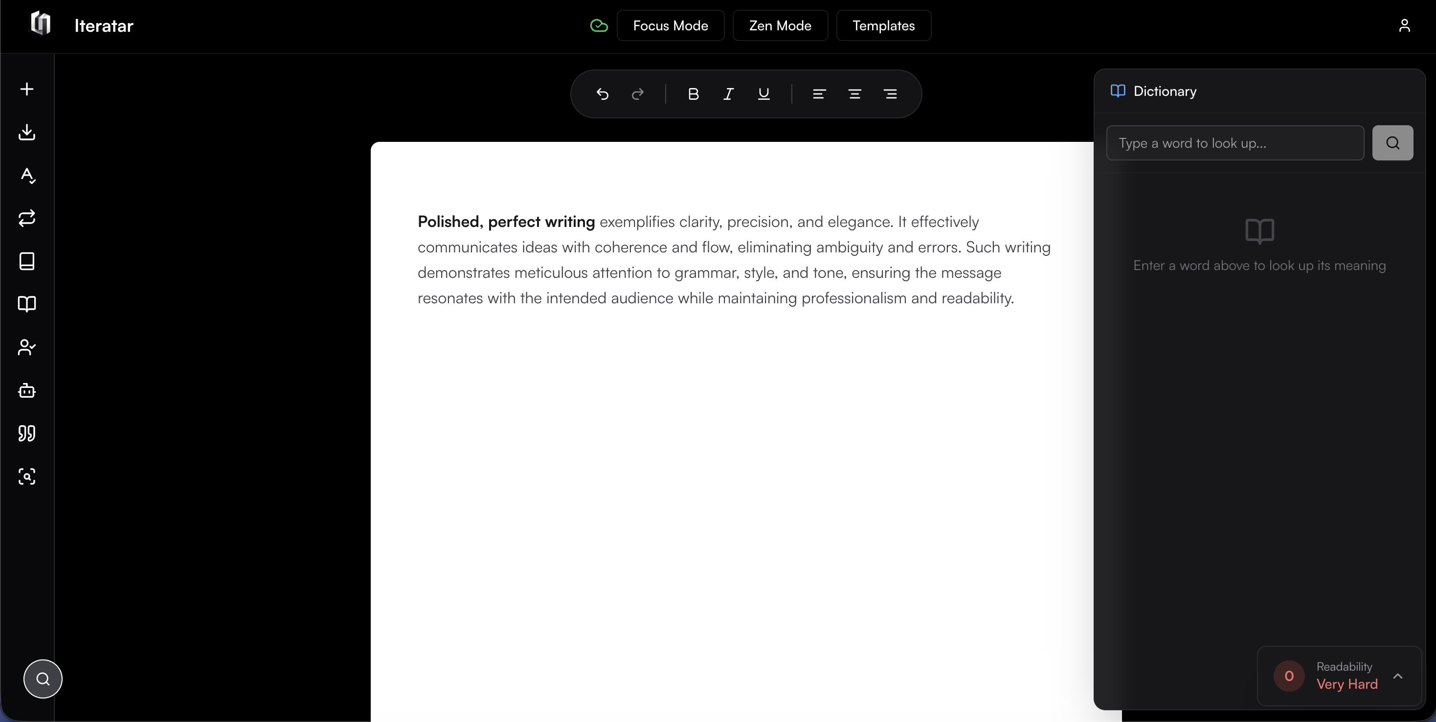 Iteratar - Screenshot 4 showing product features and functionality