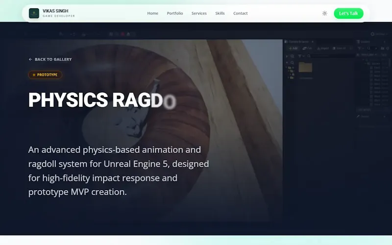 Vikas Singh Portfolio screenshot 4