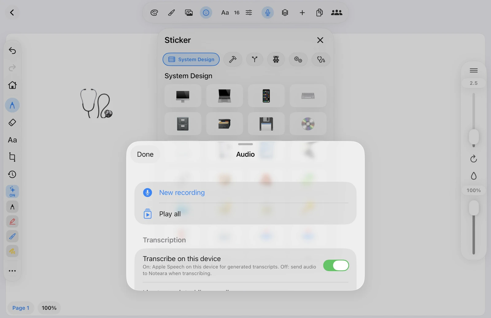 Noteara screenshot 2